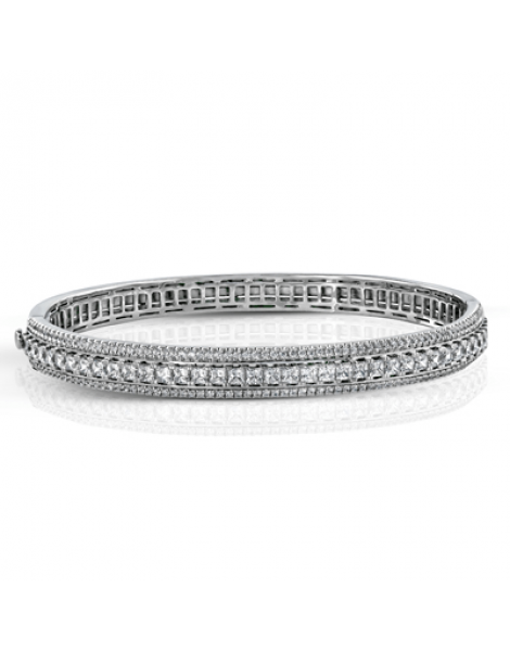 Bangle in 18k Gold with Diamonds