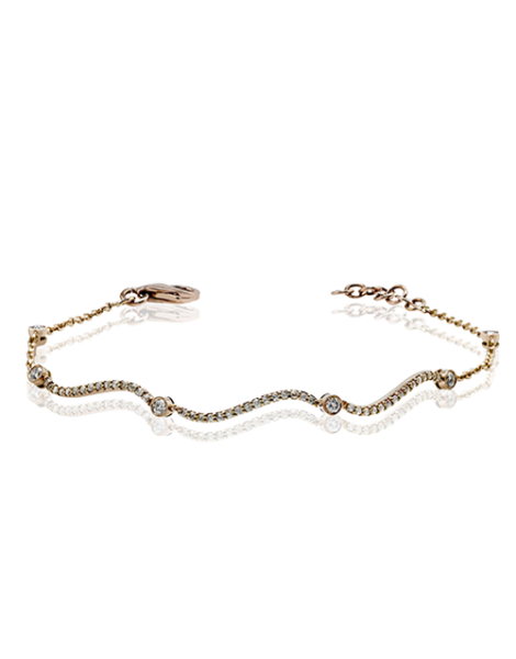 Bracelet in 18k Gold with Diamonds
