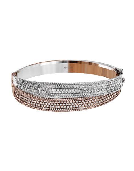 Bangle in 18k Gold with Diamonds