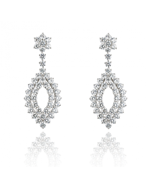 Earring in 18k Gold with Diamonds