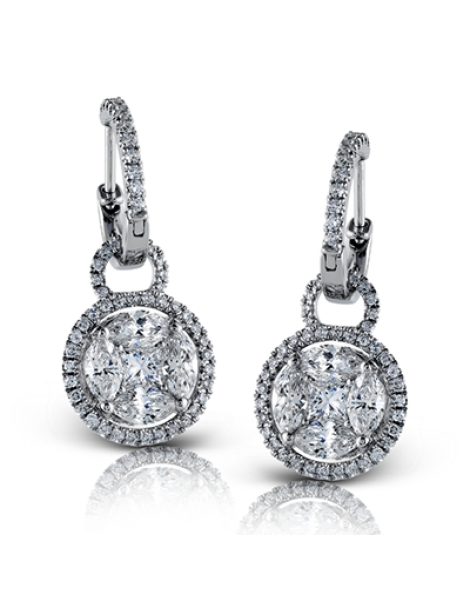 Earring in 18k Gold with Diamonds