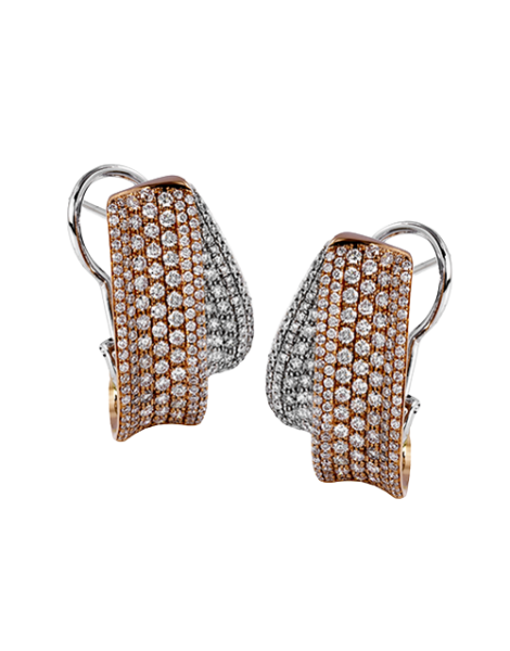 Earring in 18k Gold with Diamonds