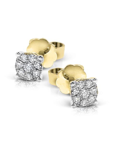 Earring in 18k Gold with Diamonds