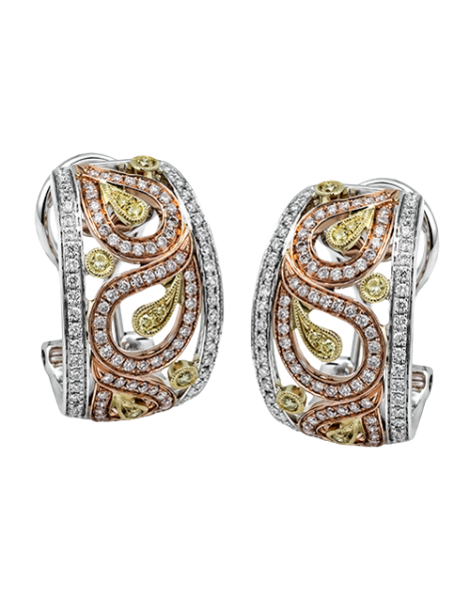 Earring in 18k Gold with Diamonds