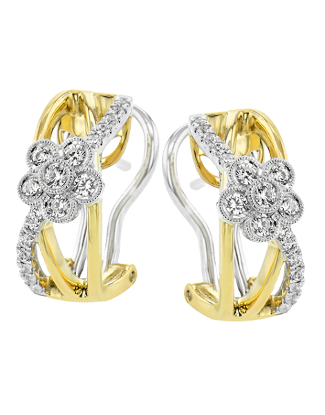 Earring in 18k Gold with Diamonds