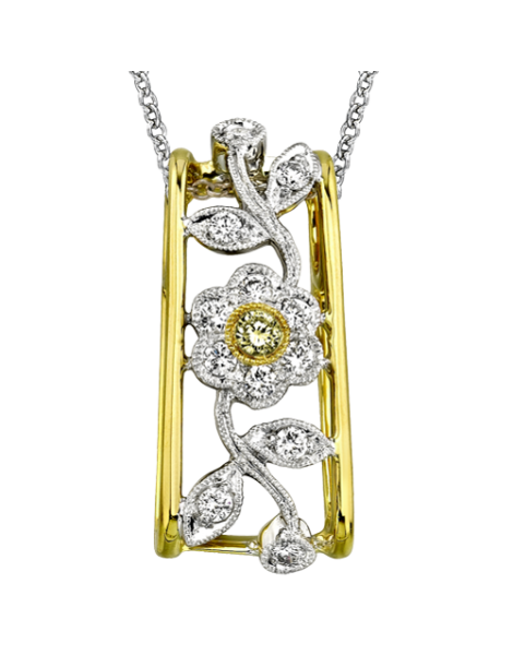 Pendant in 18k Gold with Diamonds