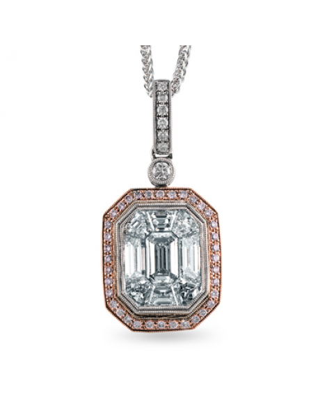 Pendant in 18k Gold with Diamonds