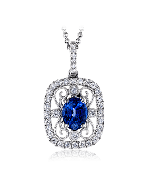 Color Pendant in 18k Gold with Diamonds