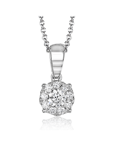 Pendant in 18k Gold with Diamonds