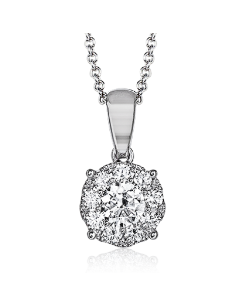 Pendant in 18k Gold with Diamonds