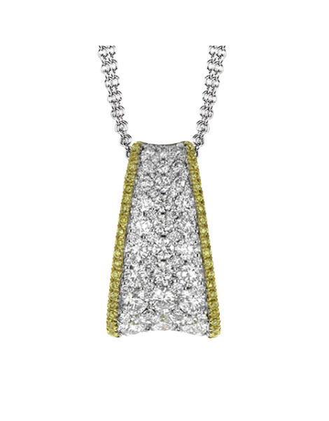 Pendant in 18k Gold with Diamonds