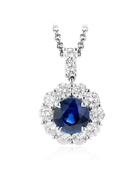 Color Pendant in 18k Gold with Diamonds