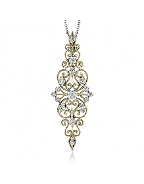 Pendant in 18k Gold with Diamonds