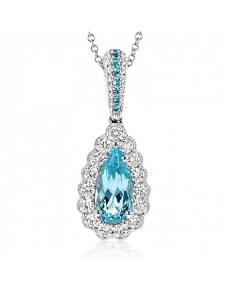 Color Pendant in 18k Gold with Diamonds