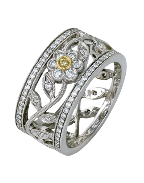 Right Hand Ring in 18k Gold with Diamonds