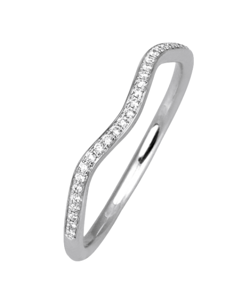 Engagement Ring in 18k Gold with Diamonds