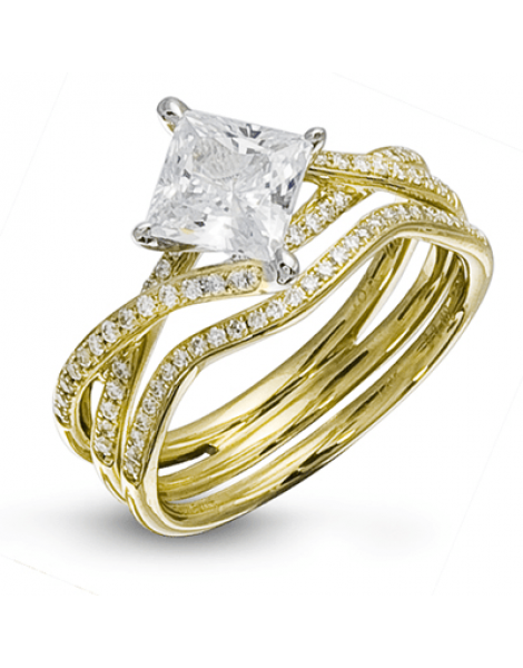 Wedding Set in 18k Gold with Diamonds