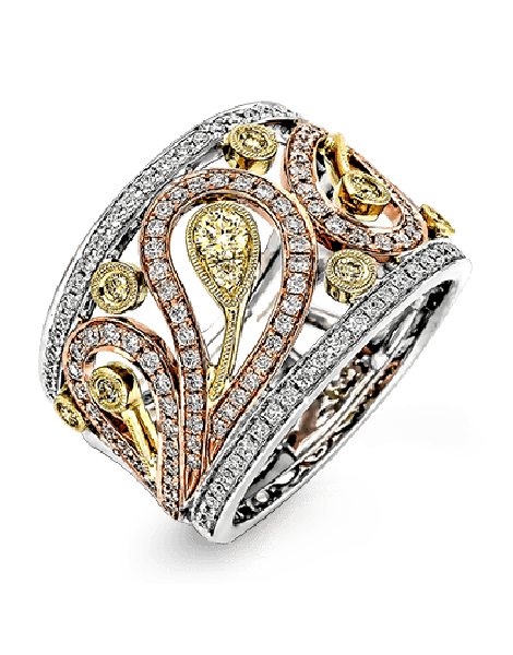 Right Hand Ring in 18k Gold with Diamonds