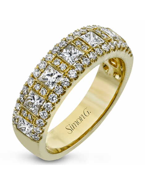 Anniversary Ring in 18k Gold with Diamonds
