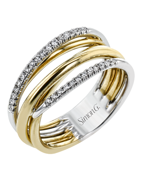 Right Hand Ring in 18k Gold with Diamonds