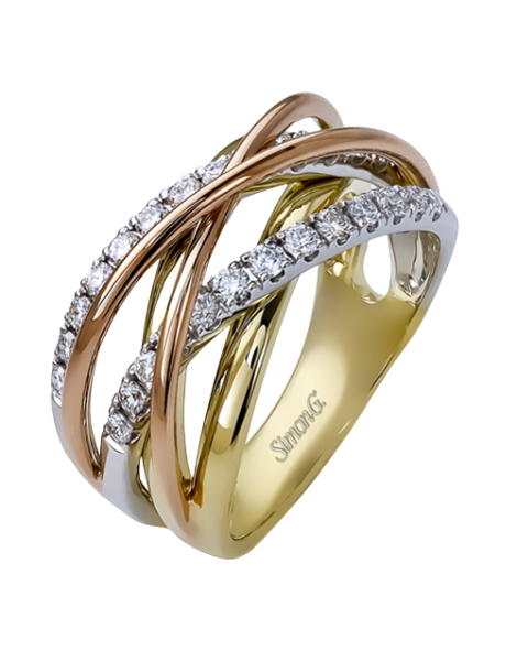Right Hand Ring in 18k Gold with Diamonds