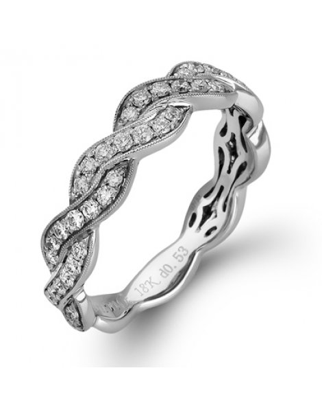 Anniversary Ring in 18k Gold with Diamonds