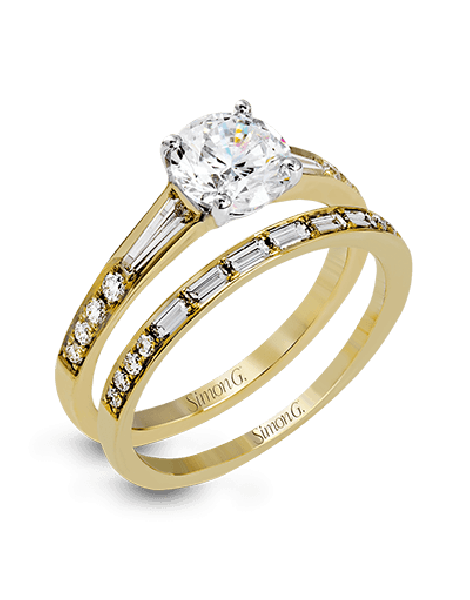 Wedding Set in 18k Gold with Diamonds