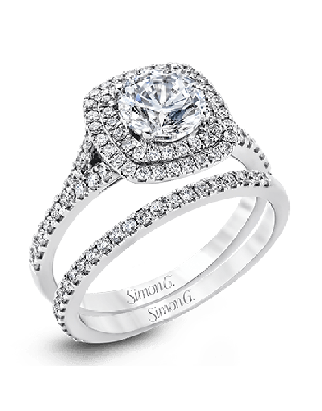 Wedding Set in 18k Gold with Diamonds