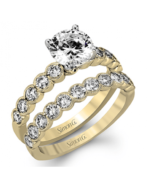 Wedding Set in 18k Gold with Diamonds