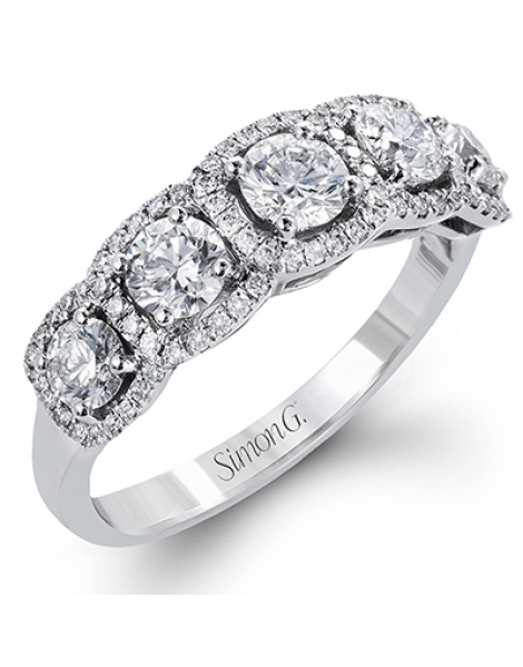 Anniversary Ring in 18k Gold with Diamonds