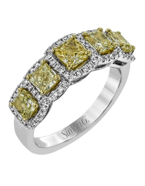 Anniversary Ring in 18k Gold with Diamonds