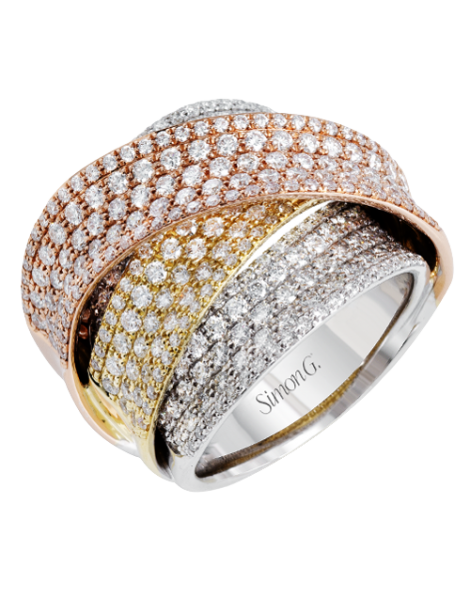 Right Hand Ring in 18k Gold with Diamonds