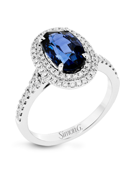 Color Ring in 18k Gold with Diamonds