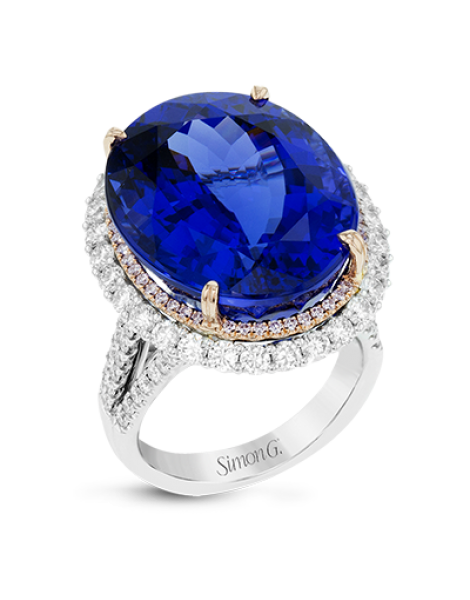 Color Ring in 18k Gold with Diamonds