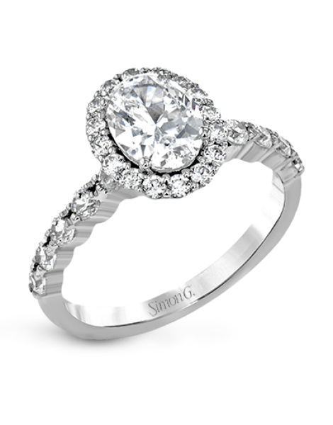 Engagement Ring in 18k Gold with Diamonds