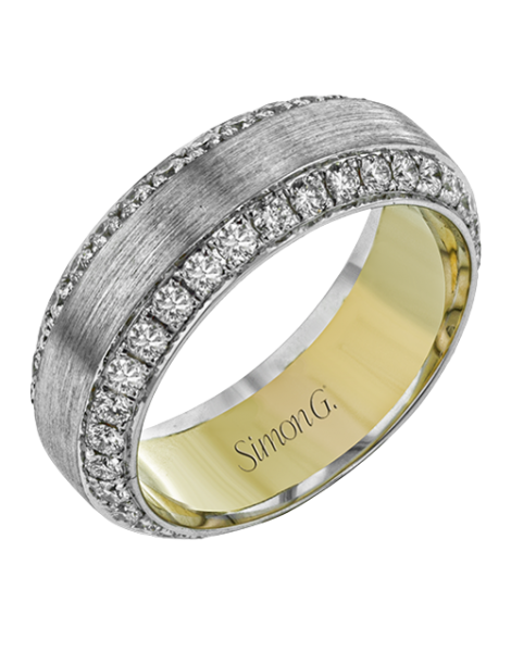 Men Ring in 14k Gold with Diamonds