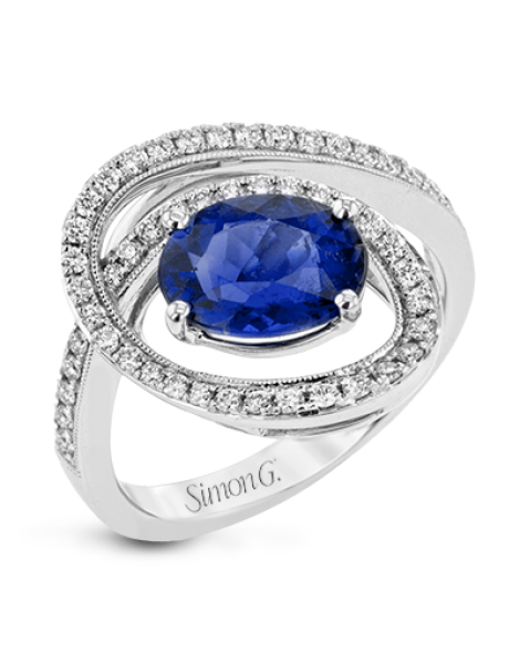 Color Ring in 18k Gold with Diamonds