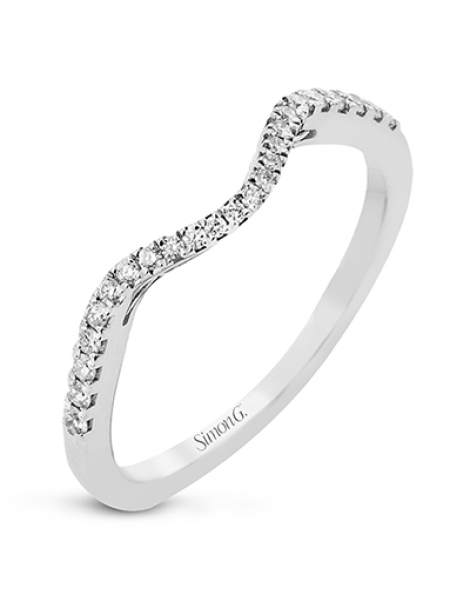 Wedding Band in 18k Gold with Diamonds