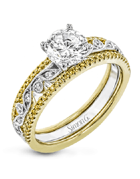 Wedding Set in 18k Gold with Diamonds