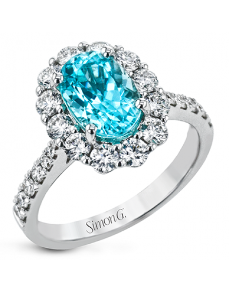 Color Ring in 18k Gold with Diamonds