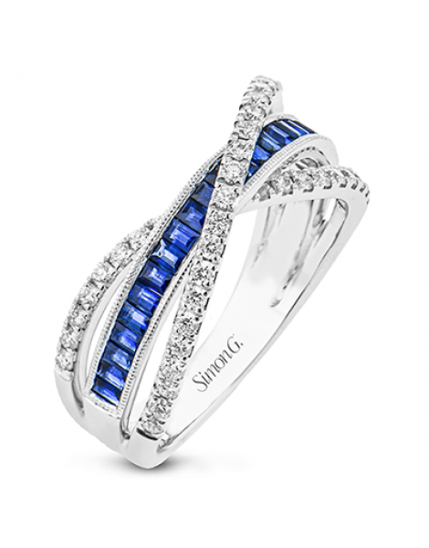 Color Ring in 18k Gold with Diamonds