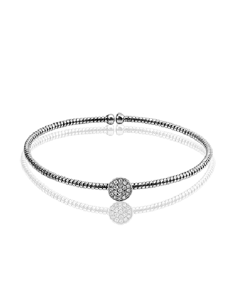 Bangle in 18k Gold with Diamonds