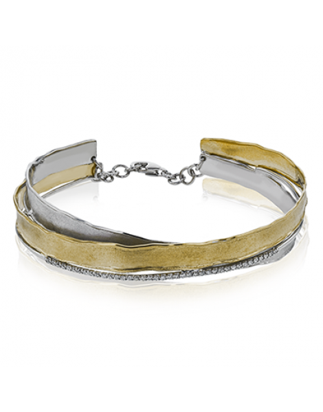 Bangle in 18k Gold with Diamonds