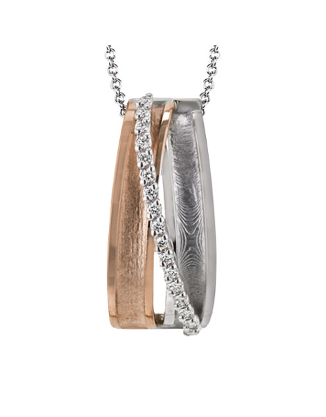 Pendant in 18k Gold with Diamonds