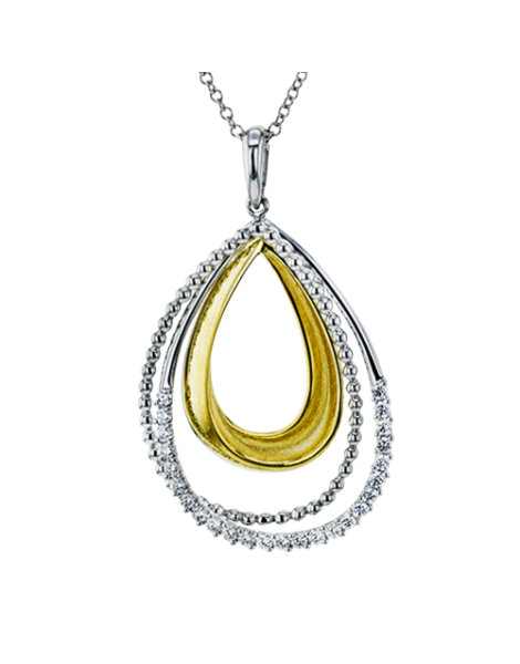 Pendant in 18k Gold with Diamonds