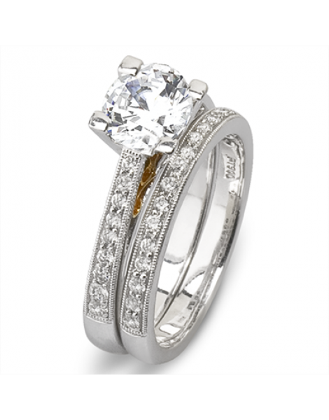 Wedding Set in 18k Gold with Diamonds