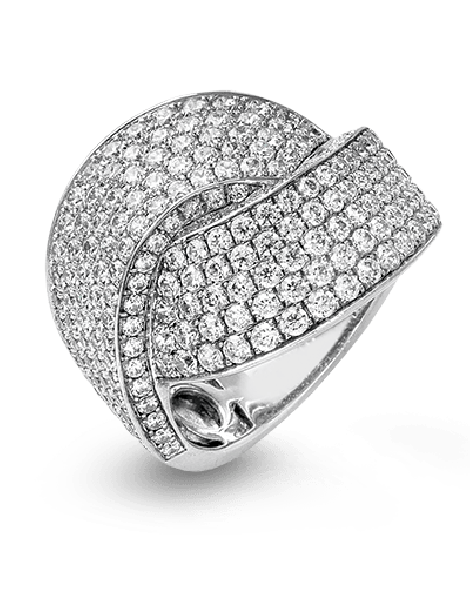 Right Hand Ring in 18k Gold with Diamonds