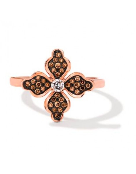 14K R/G RING 0.28 DIA