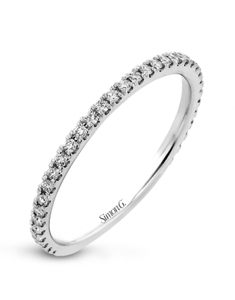 Wedding Band in 18k Gold with Diamonds