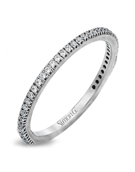 Wedding Band in 18k Gold with Diamonds